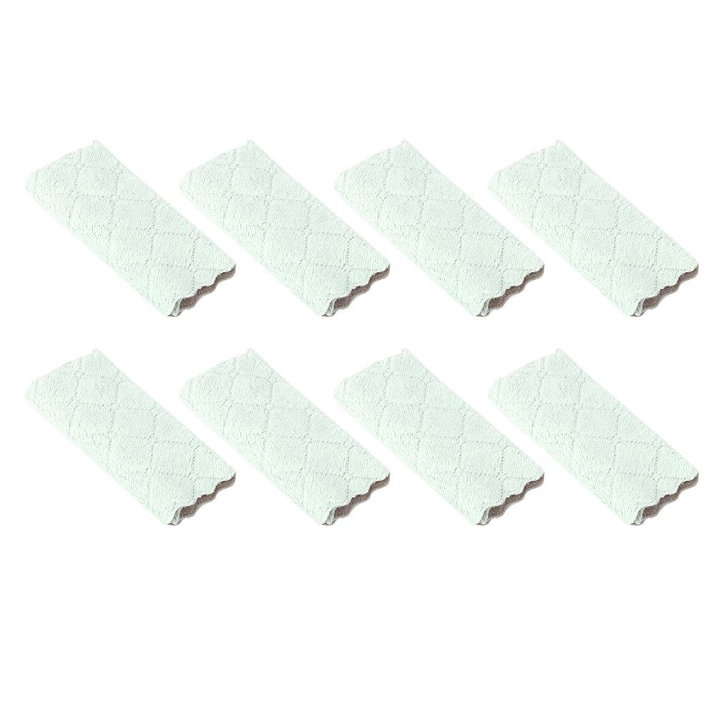 8pcs Soft Double-Sided Cleaning Cloth Water Absorption Dish Towel Kitchen view 2