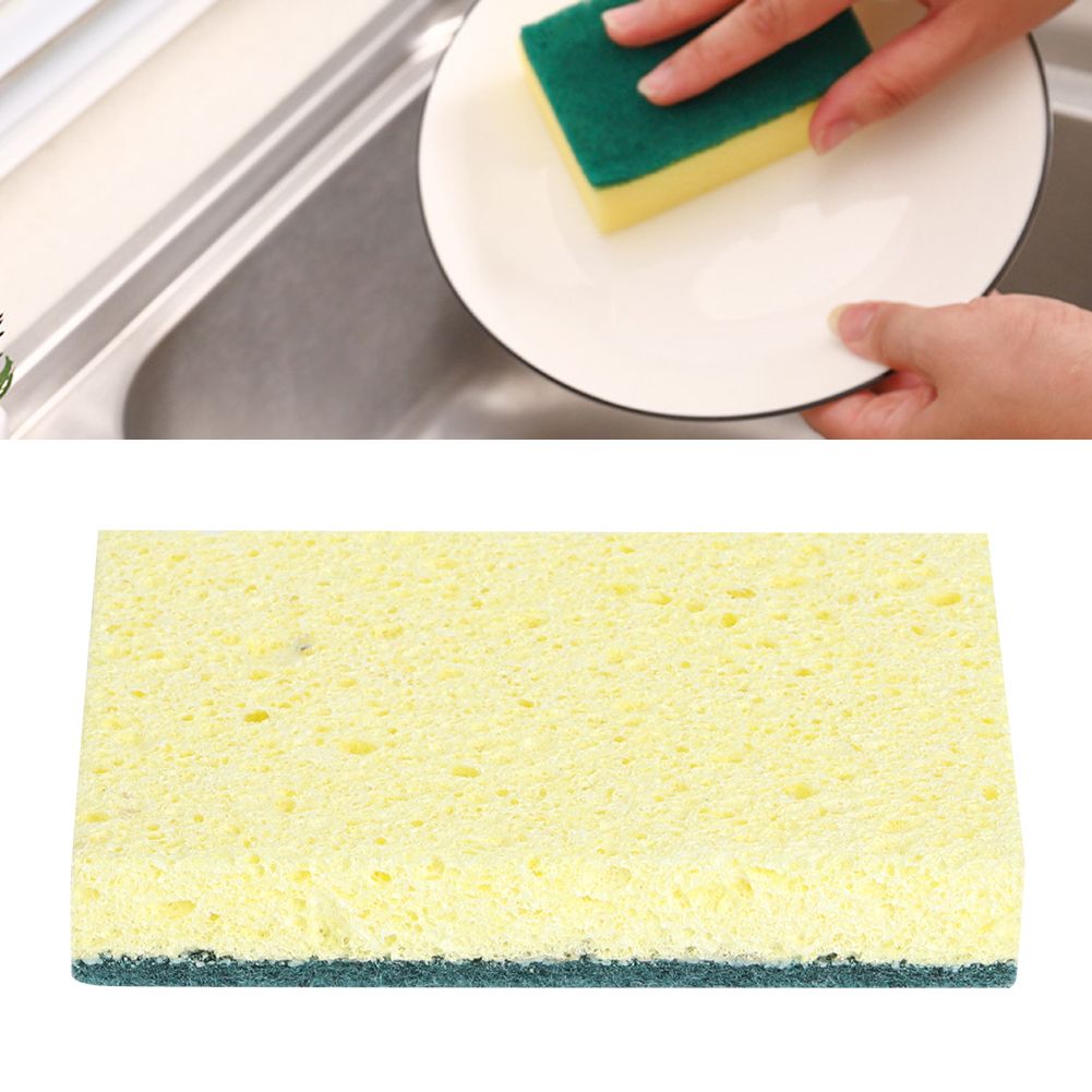 3Pcs Household Kitchen Dishwashing Cleaning Sponge Water Absorbent Pot Bowl view 3