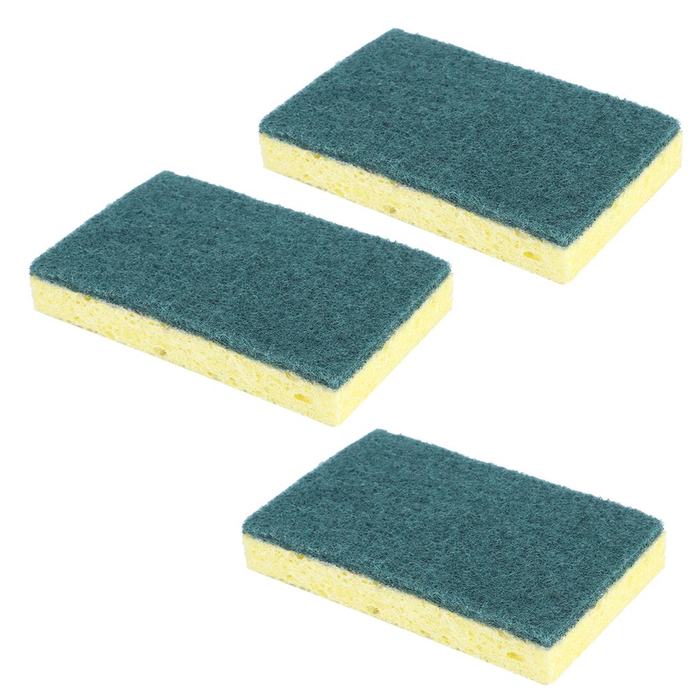 3Pcs Household Kitchen Dishwashing Cleaning Sponge Water Absorbent Pot Bowl view 5