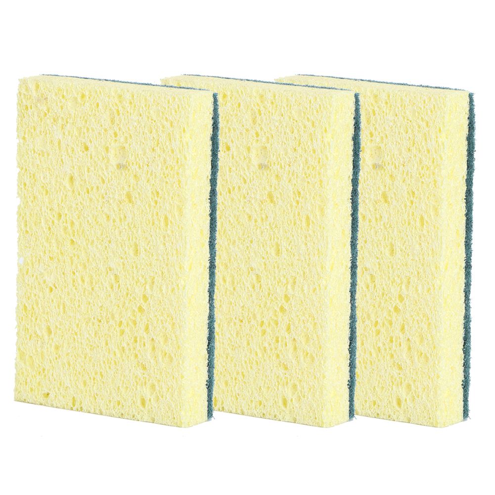 3Pcs Household Kitchen Dishwashing Cleaning Sponge Water Absorbent Pot Bowl view 6
