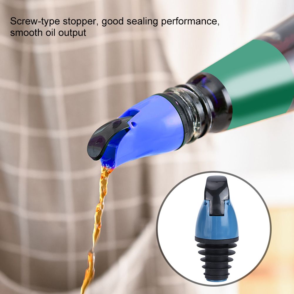 Oil Bottle Pour Spout Stopper Dispenser for Wine Soy Sauce Vinegar Bottles view 7