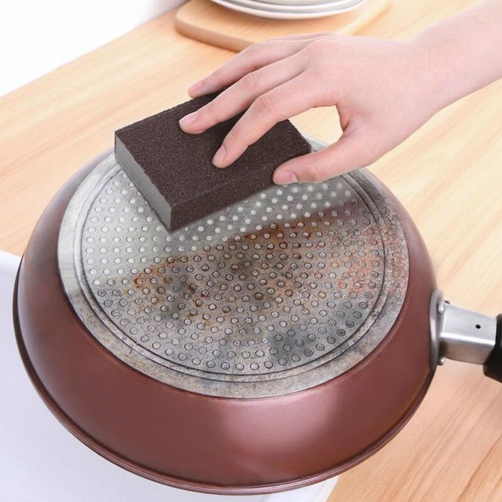4Pcs Household Kitchen Cleaning Sponge Dish Pot Bowl Washing Cleaning Tool for view 6