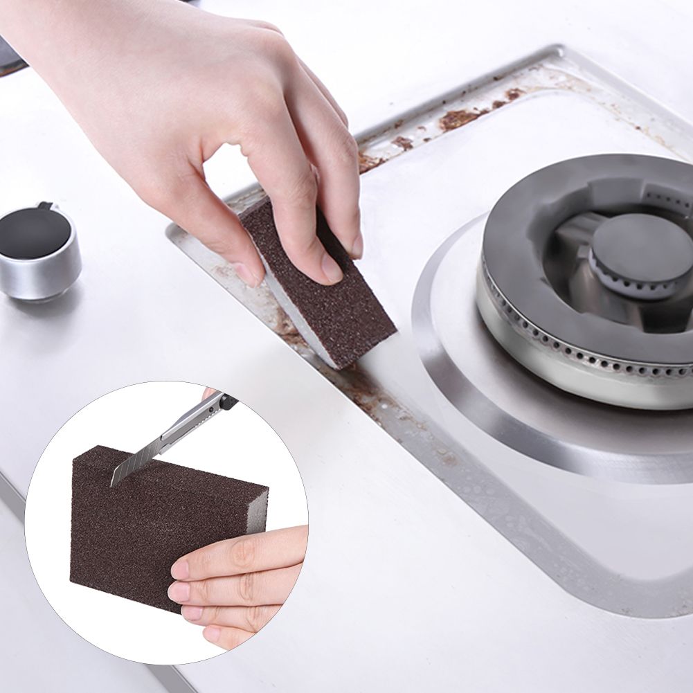 4Pcs Household Kitchen Cleaning Sponge Dish Pot Bowl Washing Cleaning Tool for view 7