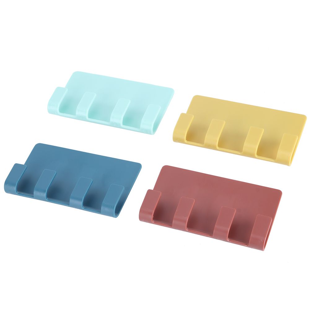 4Pcs Elegant 4 Hook Wall Mounted Mobile Phone Charging Rack Bracket Wall view 6