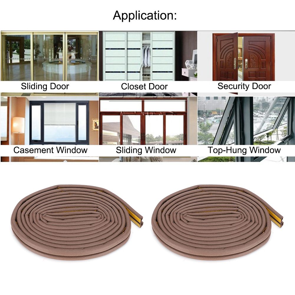 2Pcs Sound Insulation Self Adhesive Sealing Strips for Anti Theft Door Sliding view 11