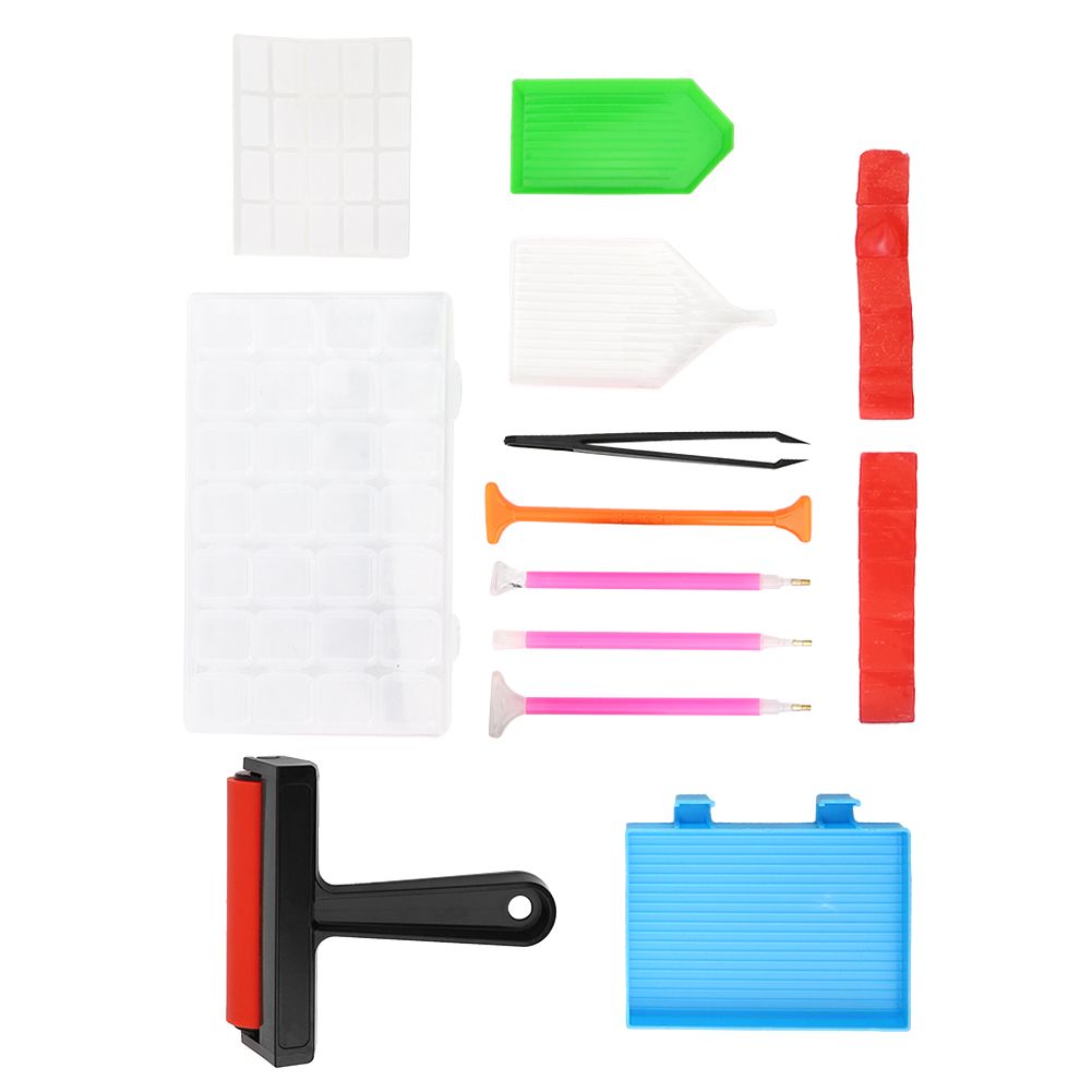 22Pcs Drill Painting Tool Kit DIY Accessories Set Roller Storage Box for Adult view 8