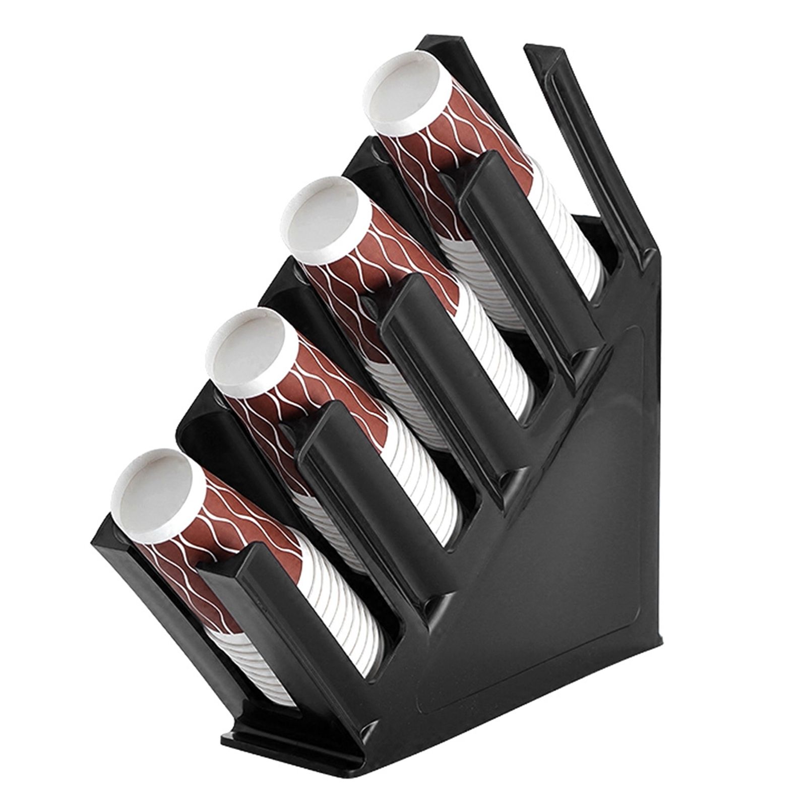 Countertop Coffee Milk Tea Cup Storage Rack Stand Paper Cups Holder Dispenser view 7