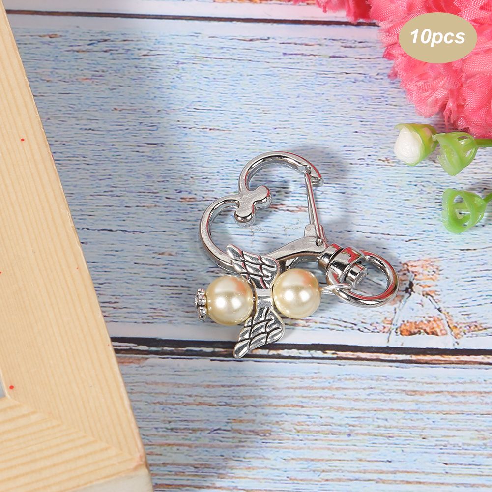10pcs Keychain Key Ring HeartShaped Buckle Keyring Charm Pendant Gift Bag view 7