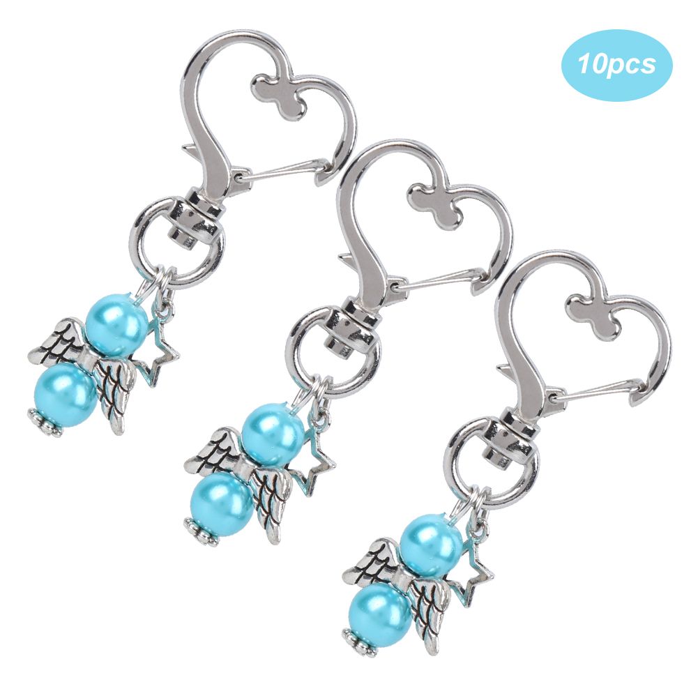 10pcs Keychain Key Ring HeartShaped Buckle Keyring Charm Pendant Gift Bag view 4
