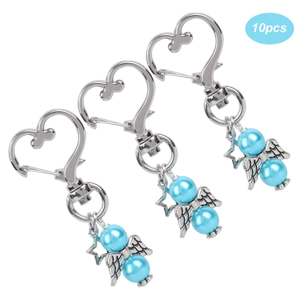 10pcs Keychain Key Ring HeartShaped Buckle Keyring Charm Pendant Gift Bag view 5