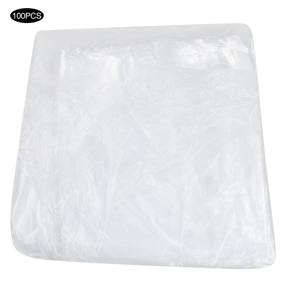 100pcs Disposable Salon Apron Cape Gown Waterproof Hair Cutting Cover for Home view 7