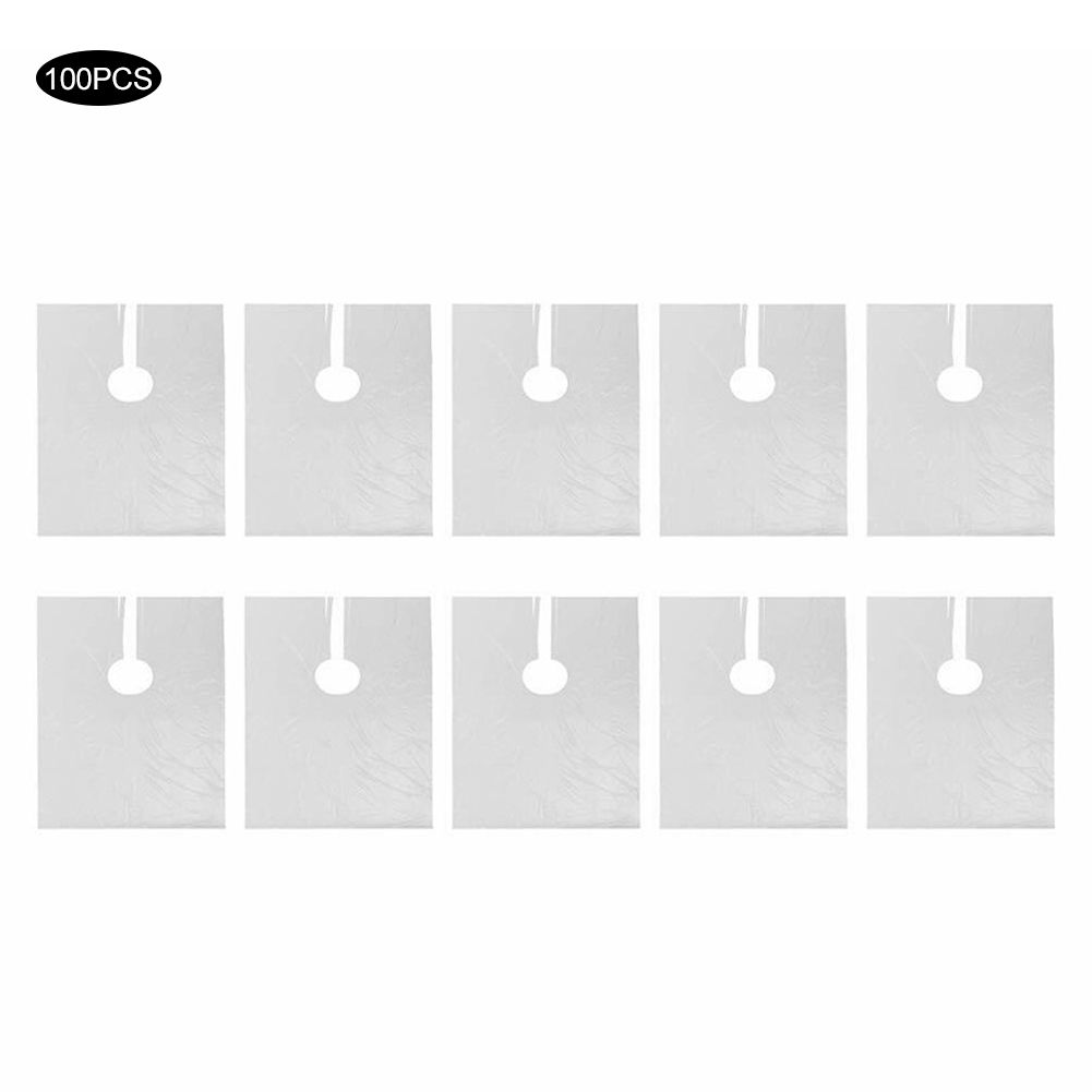 100pcs Disposable Salon Apron Cape Gown Waterproof Hair Cutting Cover for Home view 10