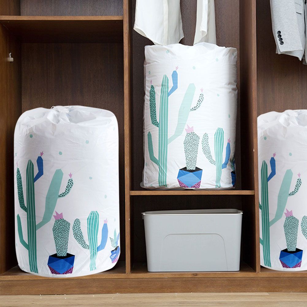 Cylindrical Large Clothes Pillow Blanket Quilt Storage Bags Reusable view 9