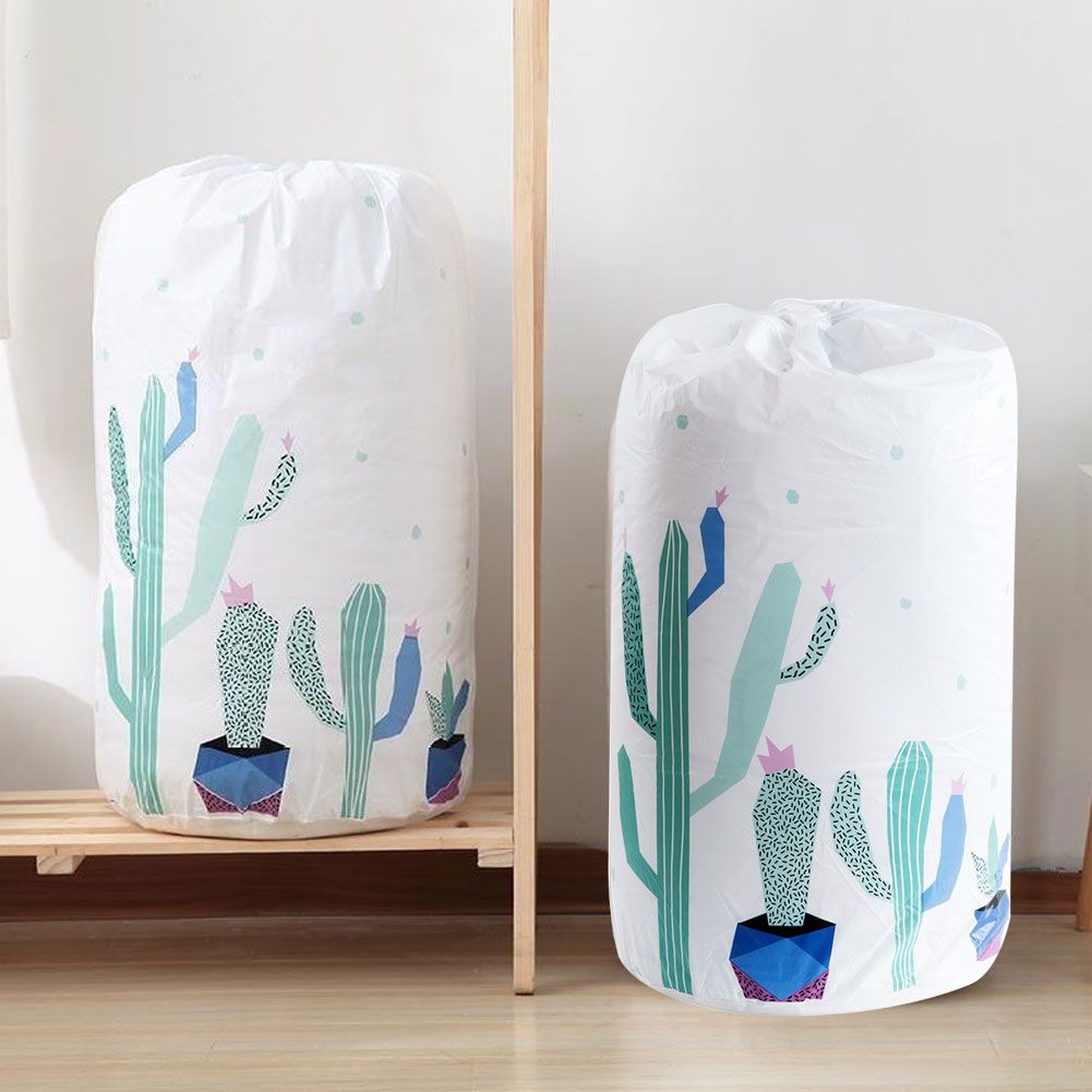 Cylindrical Large Clothes Pillow Blanket Quilt Storage Bags Reusable view 10
