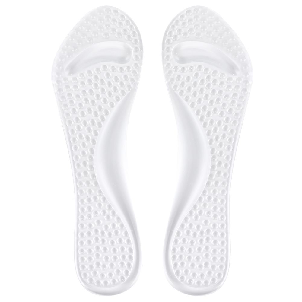 2 Pairs Shoe Pad Transparent Silicone 3/4 Shakeproof Massaging Foot Pad for view 12