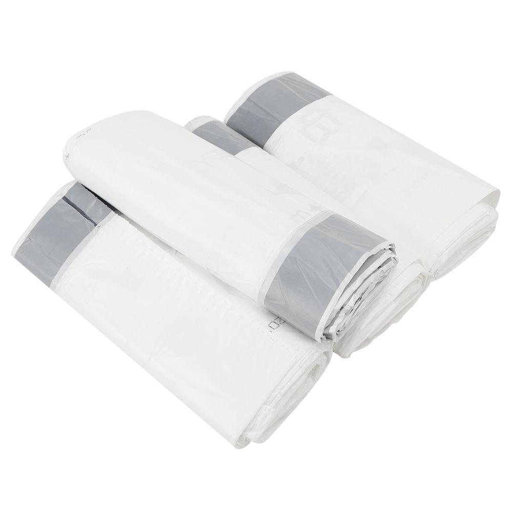 4 Rolls White Thicken Drawstring Garbage Trash Bag for Kitchen Bedroom view 2
