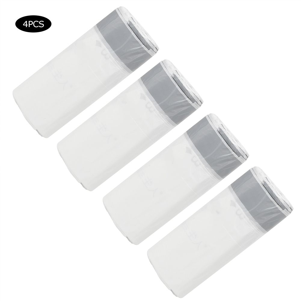 4 Rolls White Thicken Drawstring Garbage Trash Bag for Kitchen Bedroom view 8