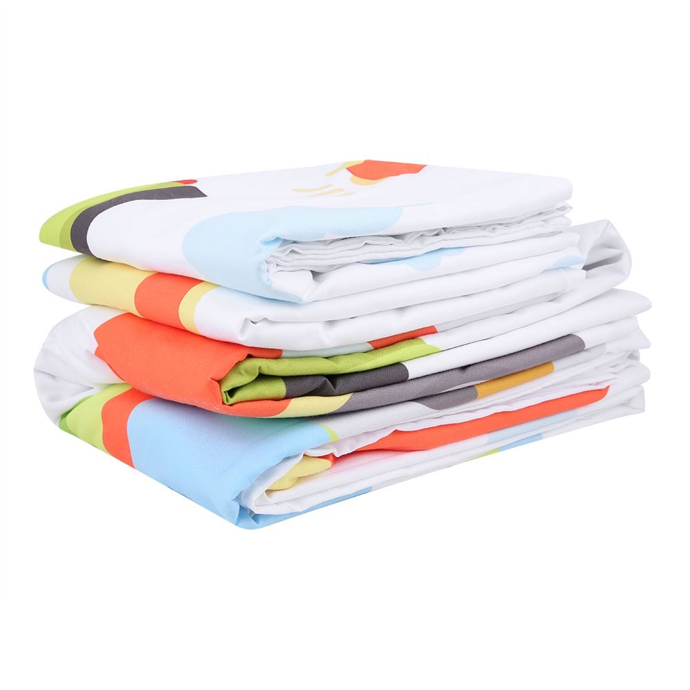 3Pcs/Set Polyester Fiber Quilt Cover Pillowcase Kit Comfortable Household view 10