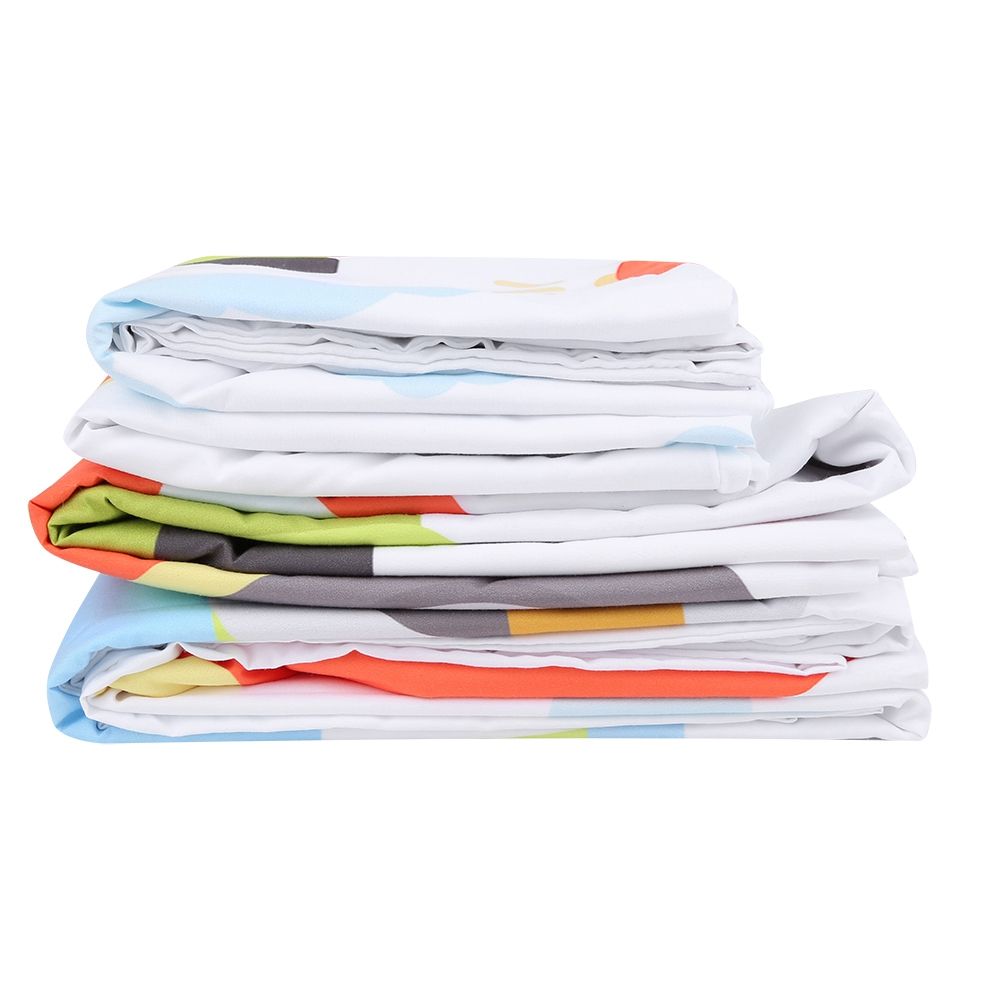 3Pcs/Set Polyester Fiber Quilt Cover Pillowcase Kit Comfortable Household view 9