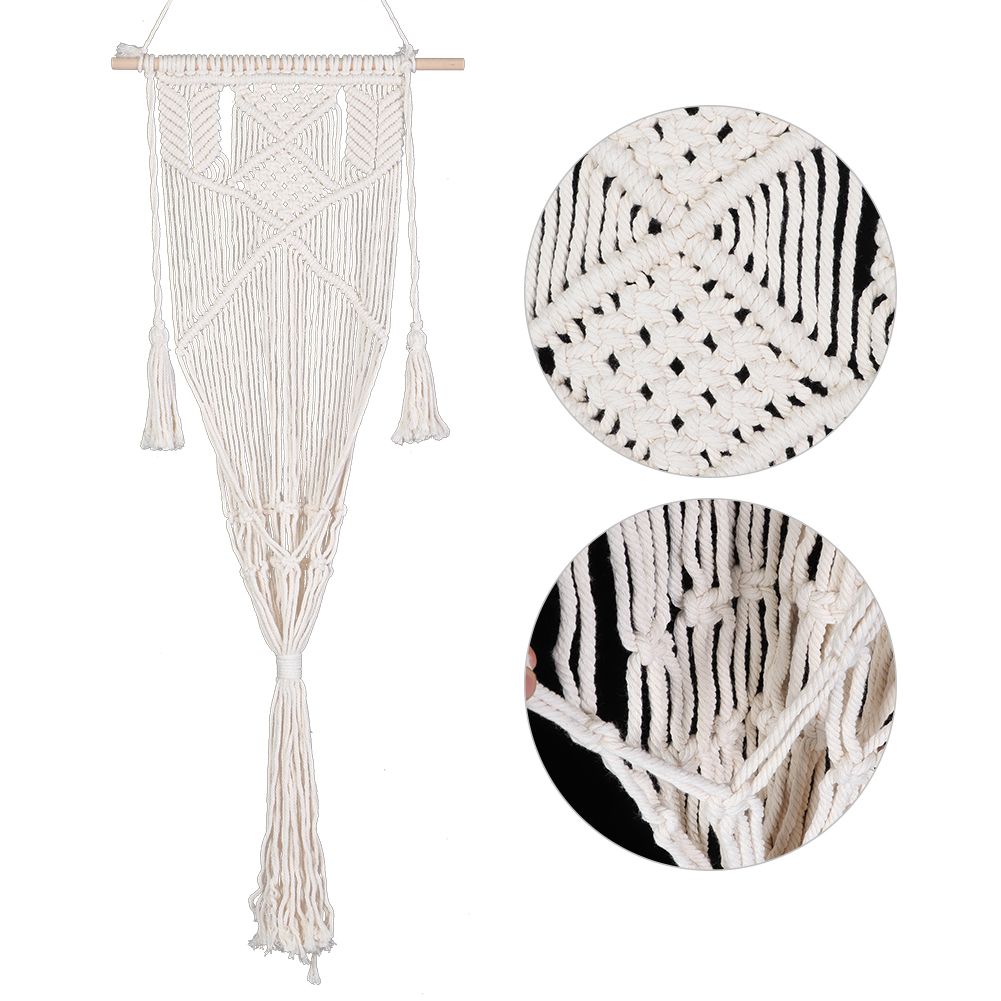 Cotton Rope Hanging Swing Hammock Chair Tassel Tapestry Decorations for Cat view 6