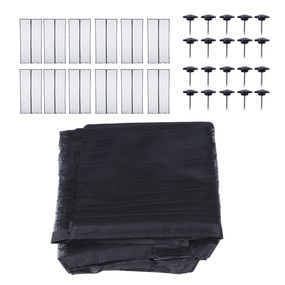 120x210cm Magnetic Polyester Black Insect Proof Door Curtain Single Anti view 3