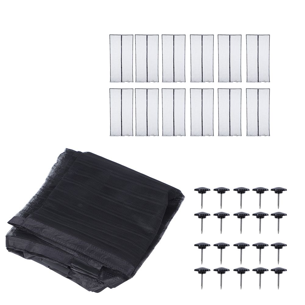 120x210cm Magnetic Polyester Black Insect Proof Door Curtain Single Anti view 7