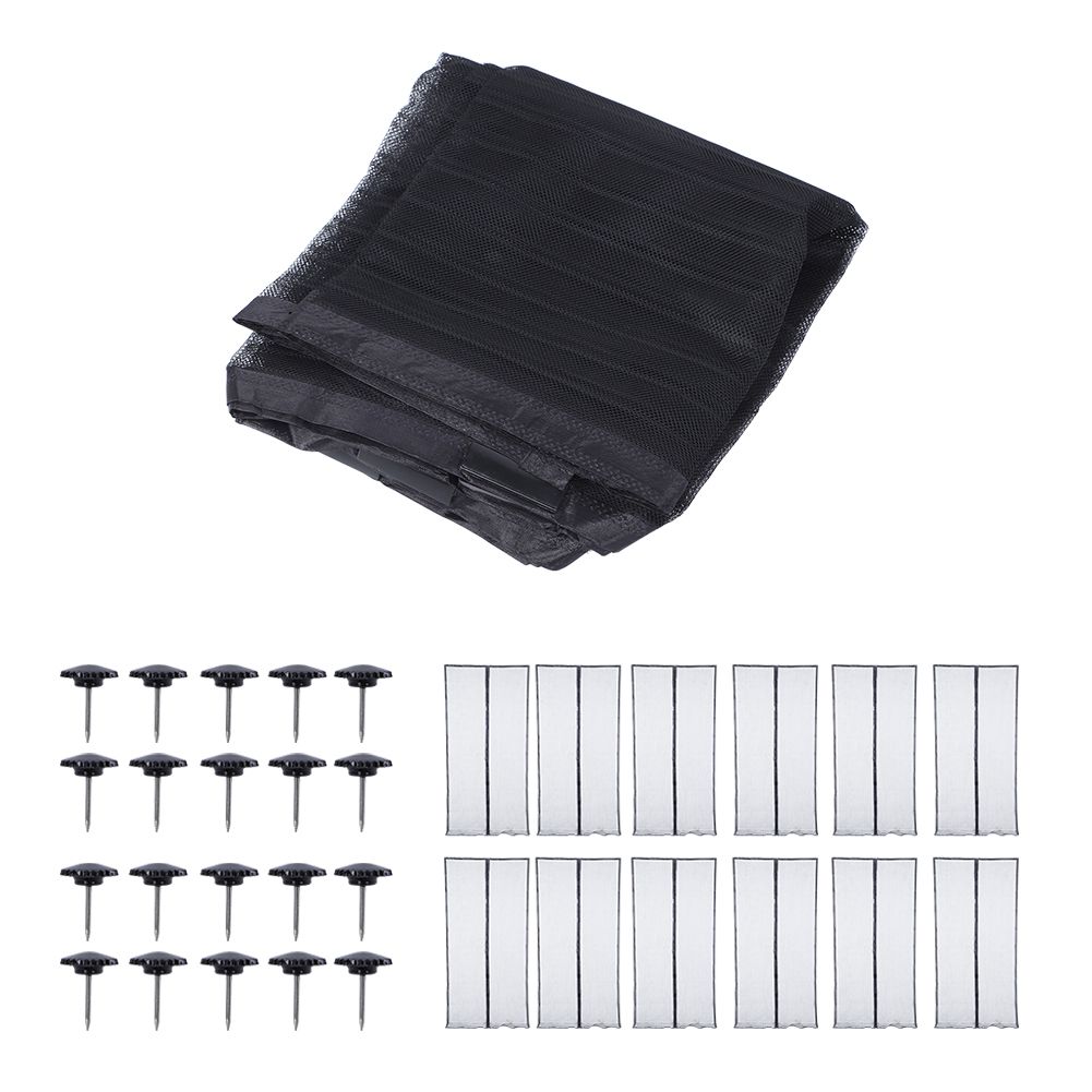 120x210cm Magnetic Polyester Black Insect Proof Door Curtain Single Anti view 10