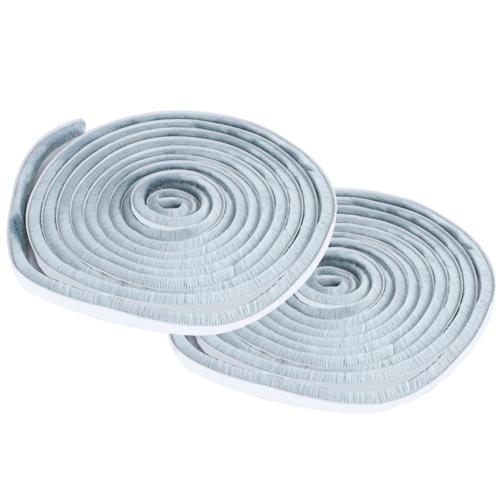 2Pcs 9x9mm Dustproof Windproof SelfAdhesive Brush Sealing Strip for Door view 7