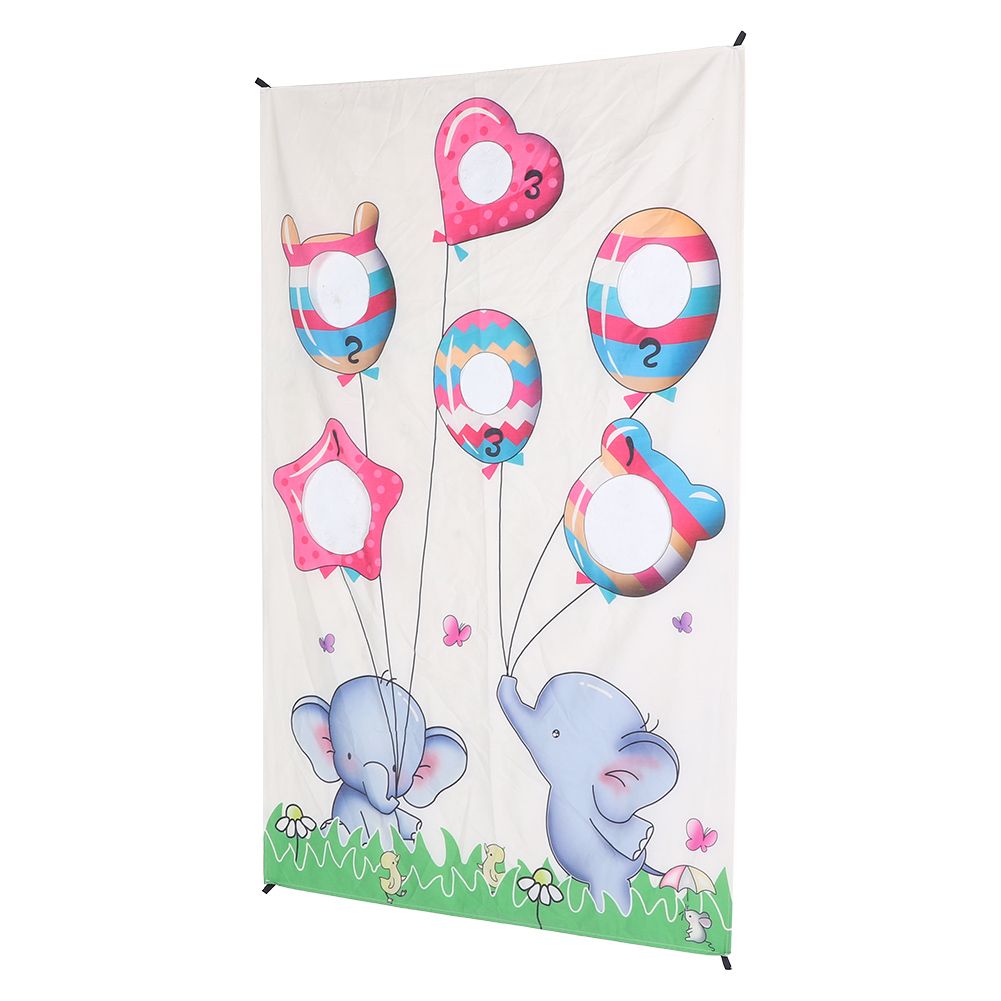 Indoor Throwing Game Set Children Sandbag Door Curtain for Children Family