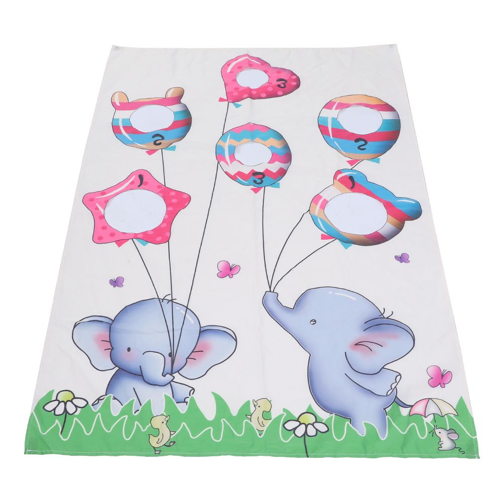 Indoor Throwing Game Set Children Sandbag Door Curtain for Children Family view 5