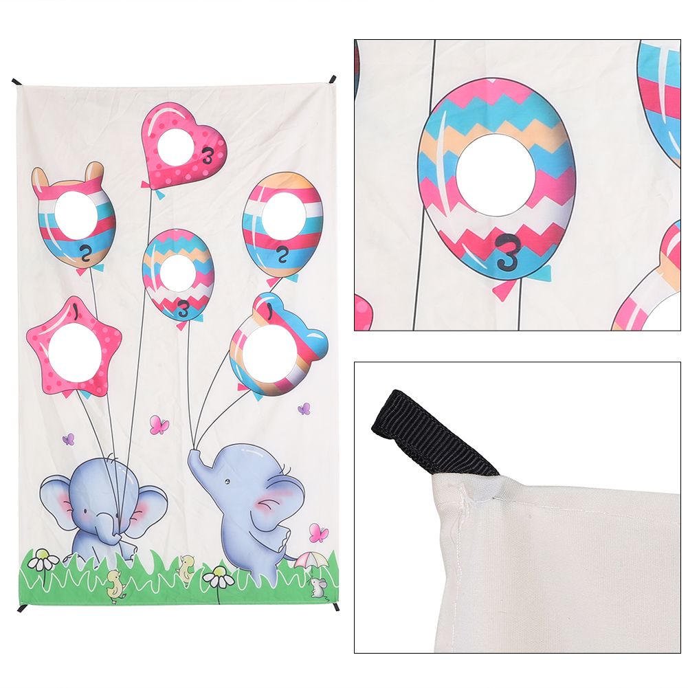 Indoor Throwing Game Set Children Sandbag Door Curtain for Children Family view 6