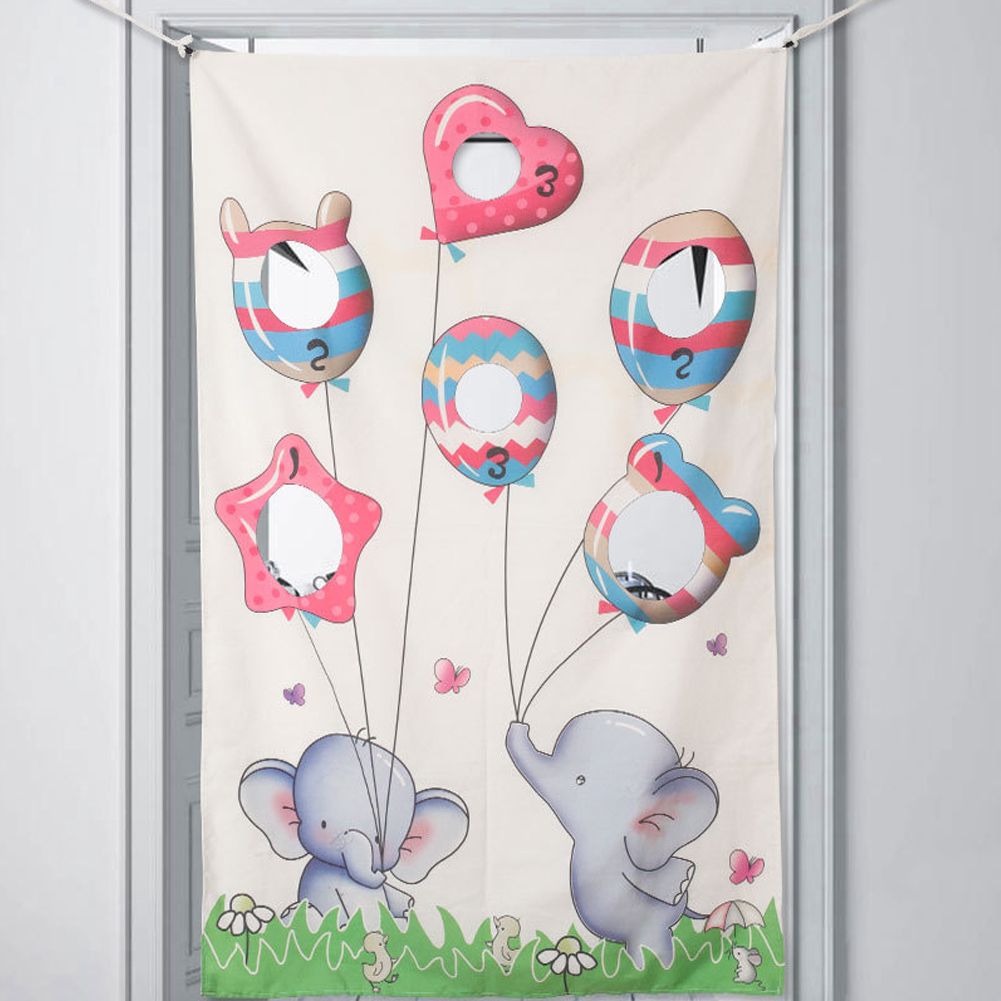 Indoor Throwing Game Set Children Sandbag Door Curtain for Children Family view 7