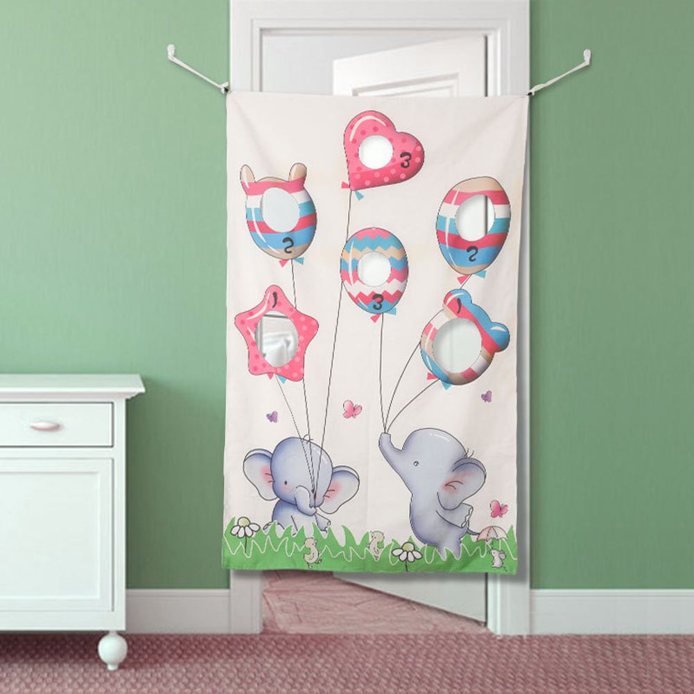 Indoor Throwing Game Set Children Sandbag Door Curtain for Children Family view 8