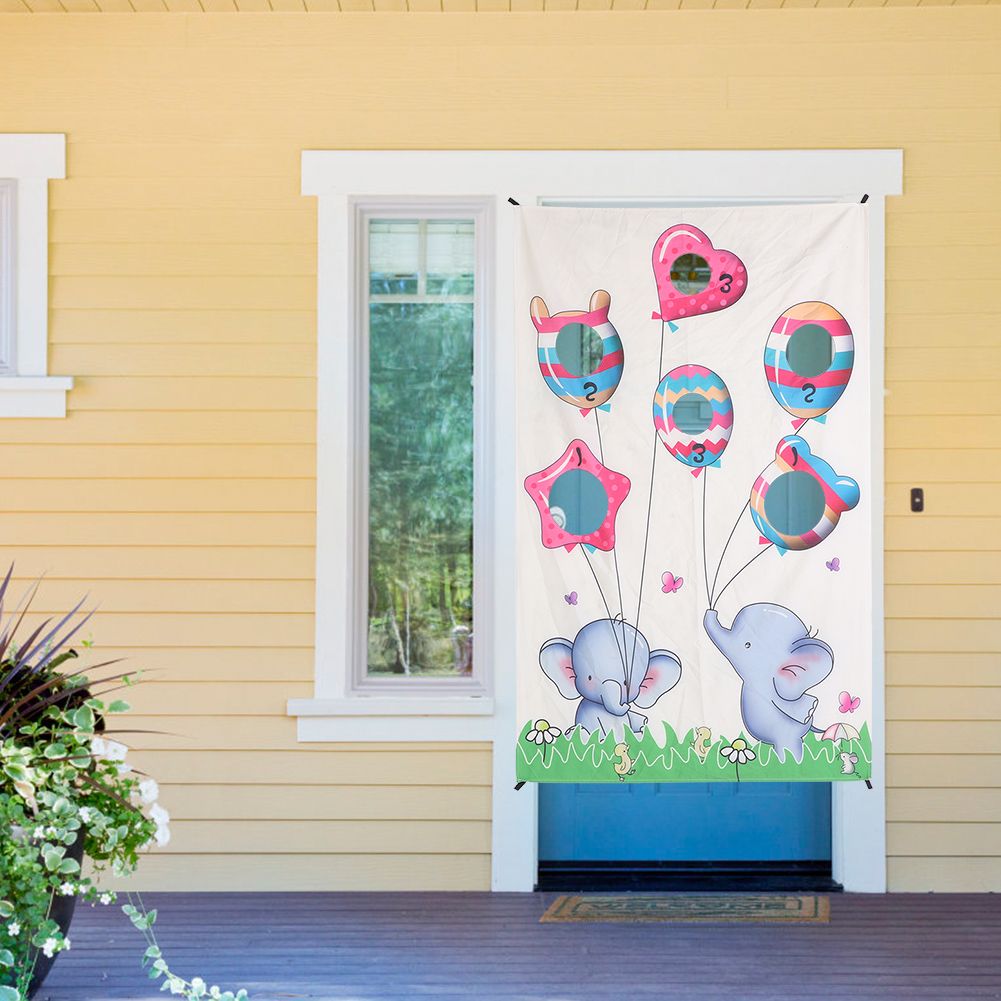 Indoor Throwing Game Set Children Sandbag Door Curtain for Children Family view 10