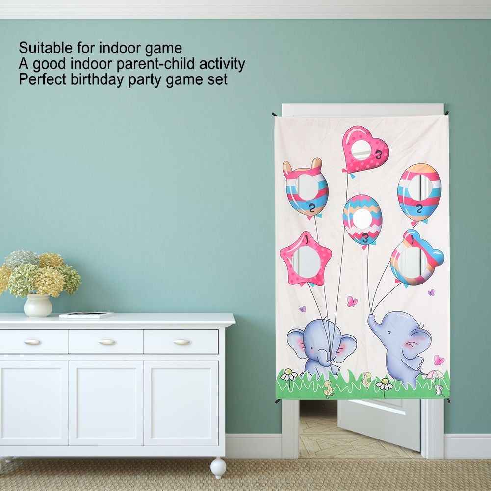 Indoor Throwing Game Set Children Sandbag Door Curtain for Children Family view 11