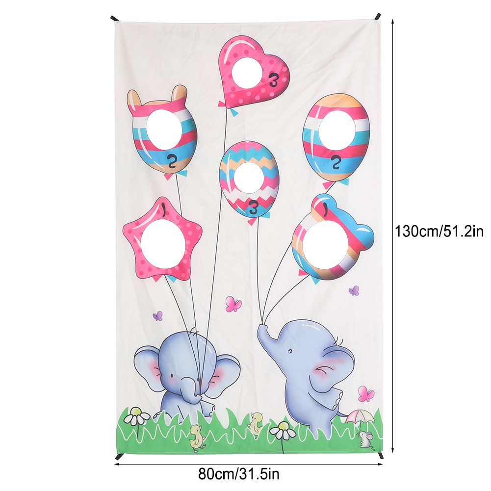 Indoor Throwing Game Set Children Sandbag Door Curtain for Children Family view 12