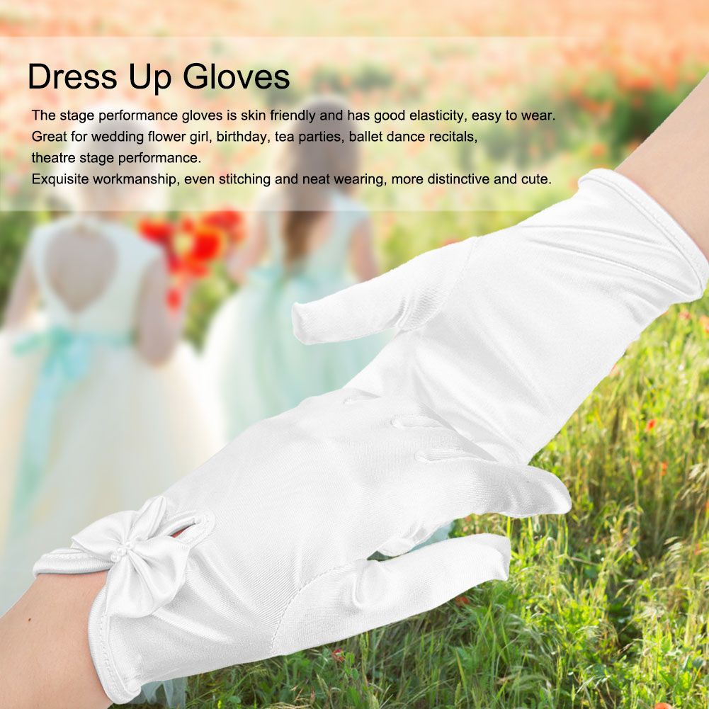 Cute Girls Princess Dress Up Gloves Mittens Cosplay Party Costumes Accessories view 11