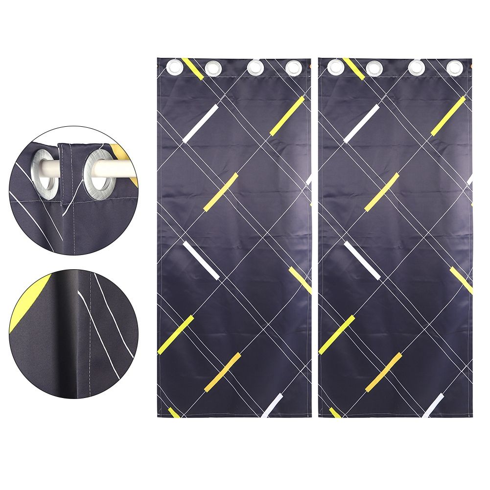 Modern Digital Printing Blackout Curtains Shade Window Drapes for Bedroom view 5