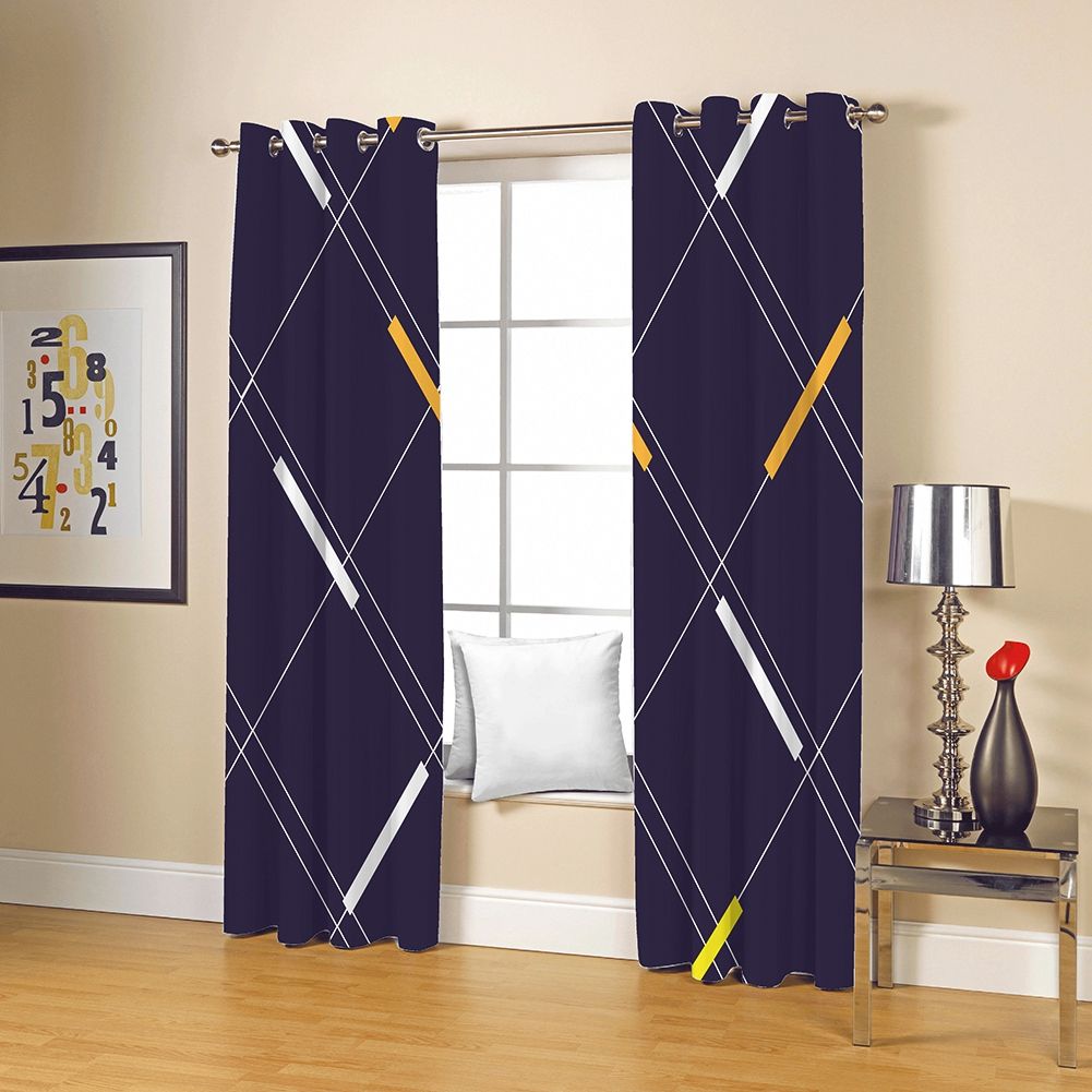Modern Digital Printing Blackout Curtains Shade Window Drapes for Bedroom view 4