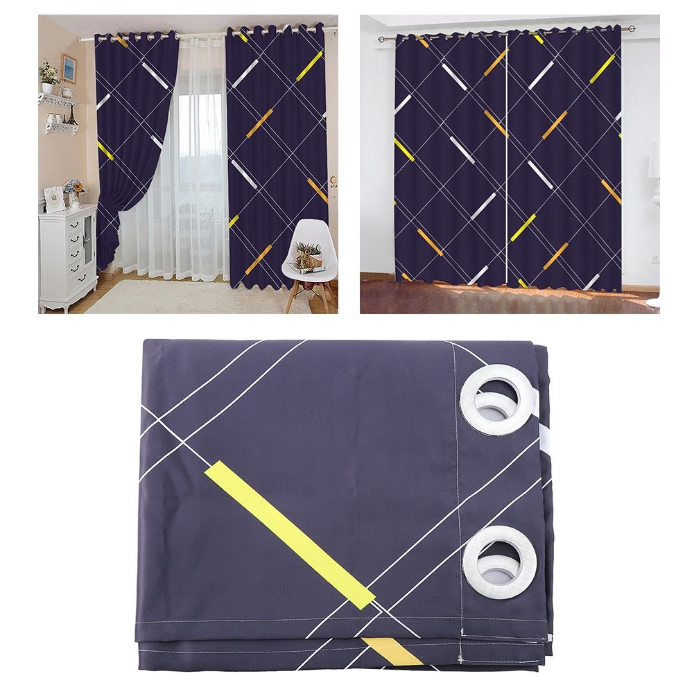 Modern Digital Printing Blackout Curtains Shade Window Drapes for Bedroom view 10