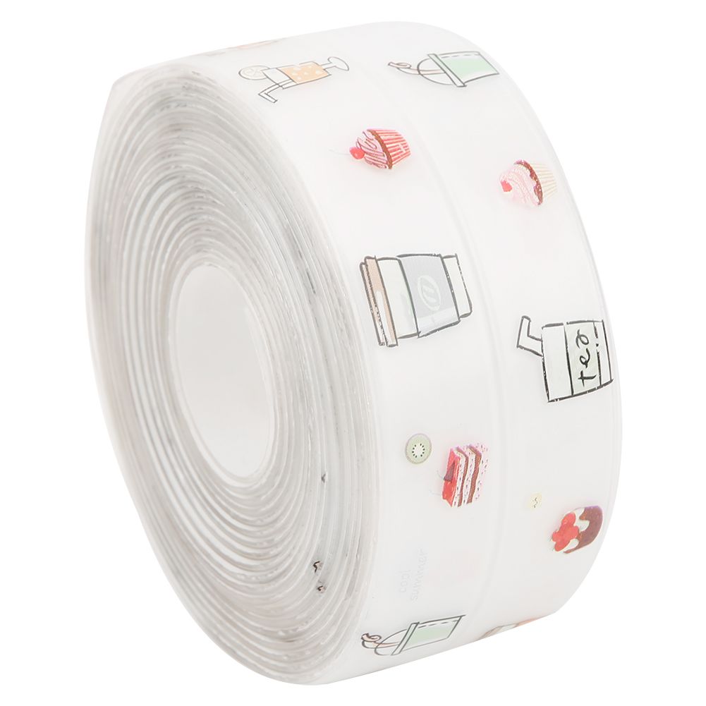 3.8cmx3.2m PVC Stylish Kitchen Bathroom Gaps Strip Waterproof MildewProof view 3