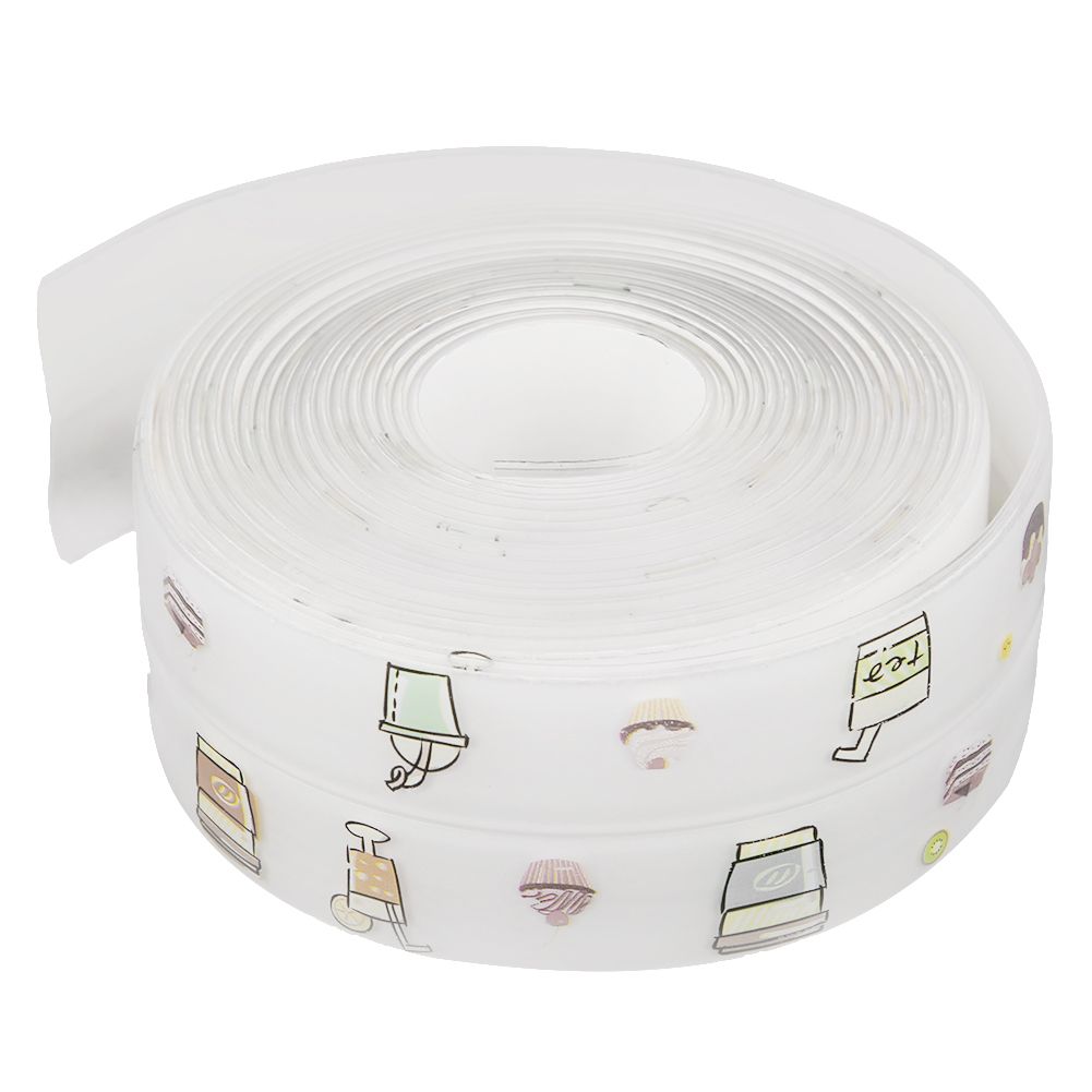 3.8cmx3.2m PVC Stylish Kitchen Bathroom Gaps Strip Waterproof MildewProof view 8