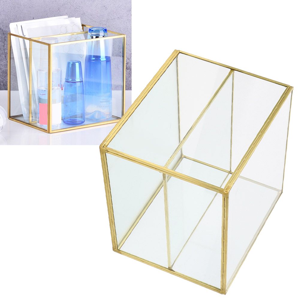 Multifunction Desktop Cosmetics Storage Box Stationery Organizer with 2 view 9