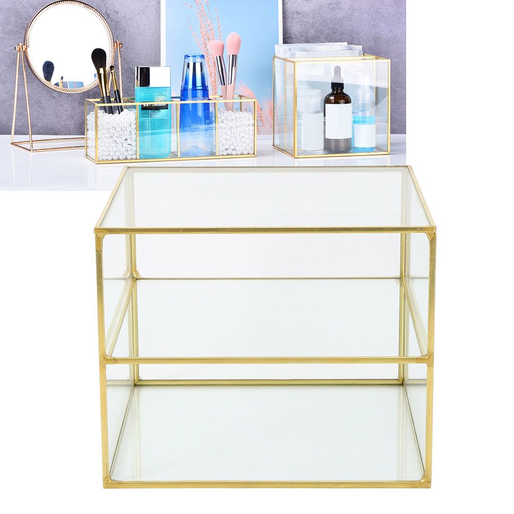 Multifunction Desktop Cosmetics Storage Box Stationery Organizer with 2 view 10