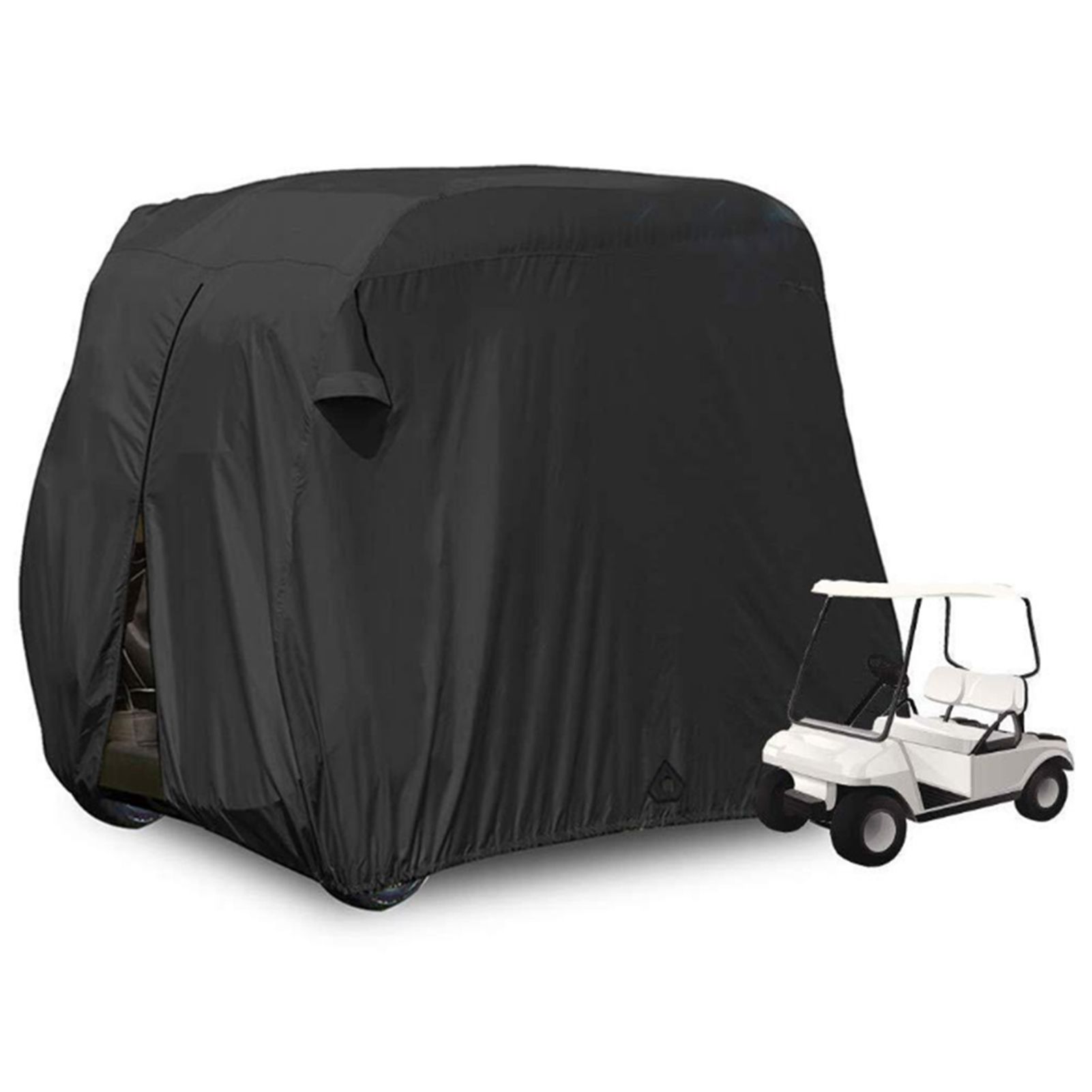 210D Black Cart Cover Waterproof Rainproof Dustproof Cover for Golf Cart Home view 9
