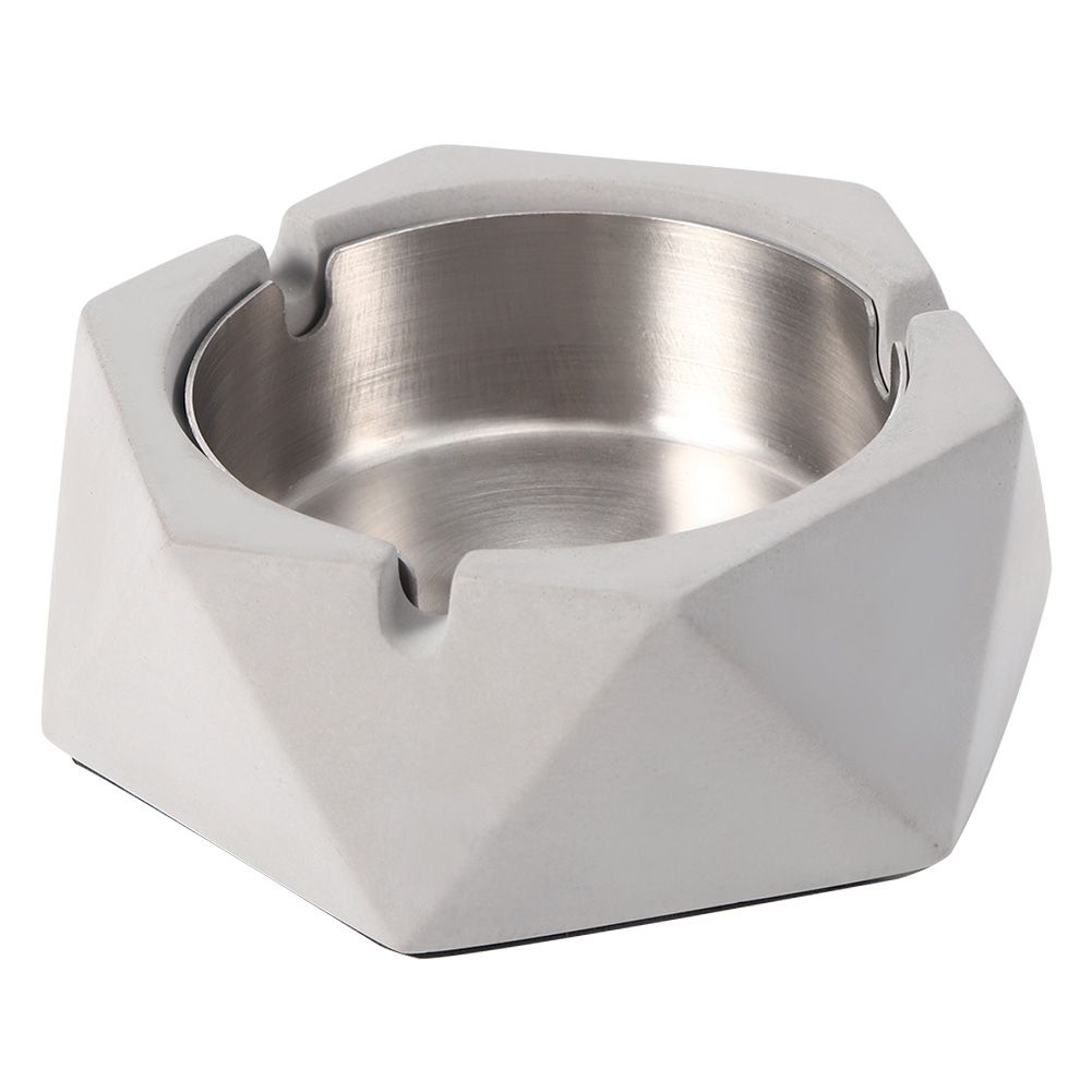 Nordic Style Geometric Cement Ashtray Cigarette Ashes Tray Holder for Home