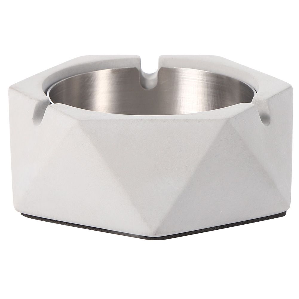 Nordic Style Geometric Cement Ashtray Cigarette Ashes Tray Holder for Home view 2