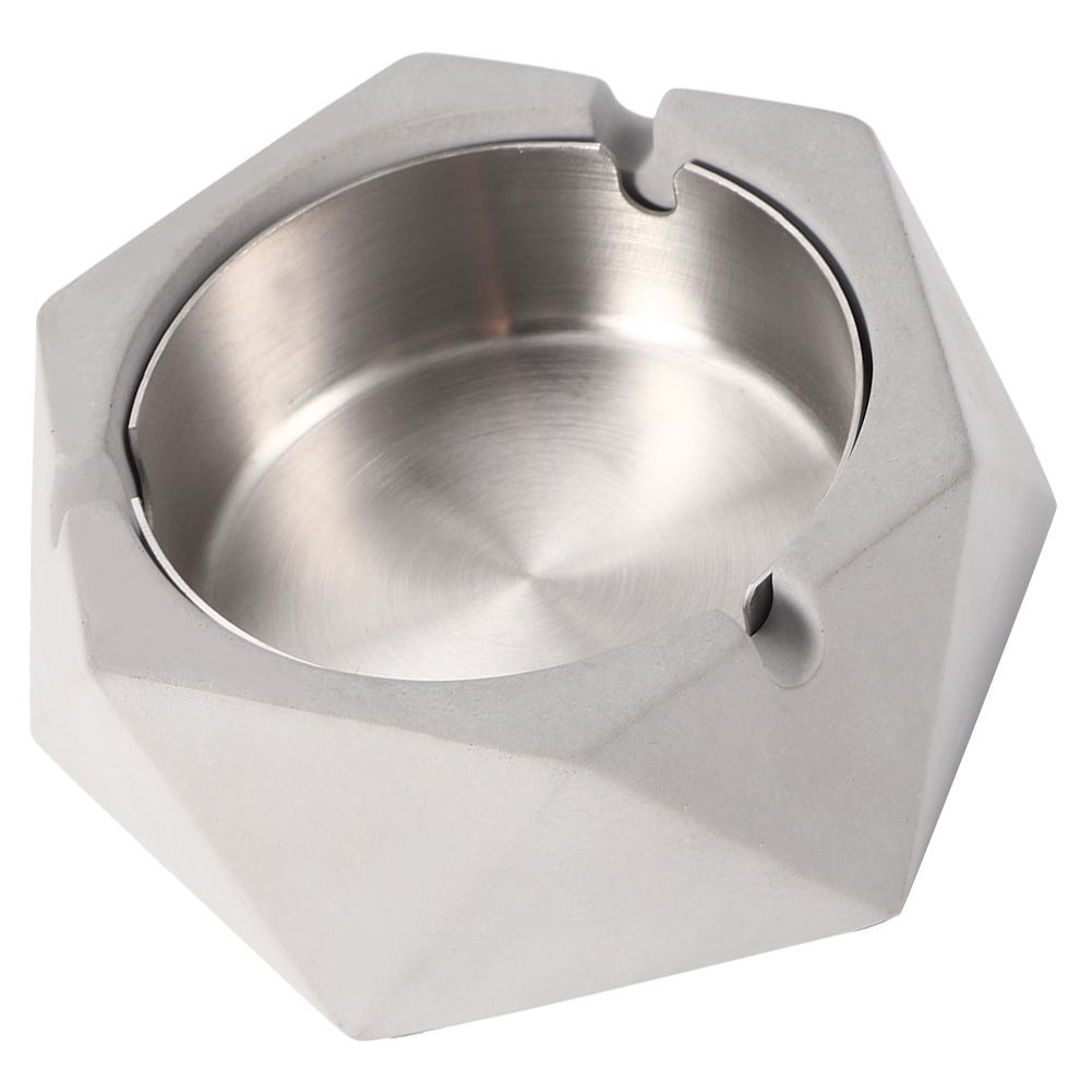 Nordic Style Geometric Cement Ashtray Cigarette Ashes Tray Holder for Home view 3