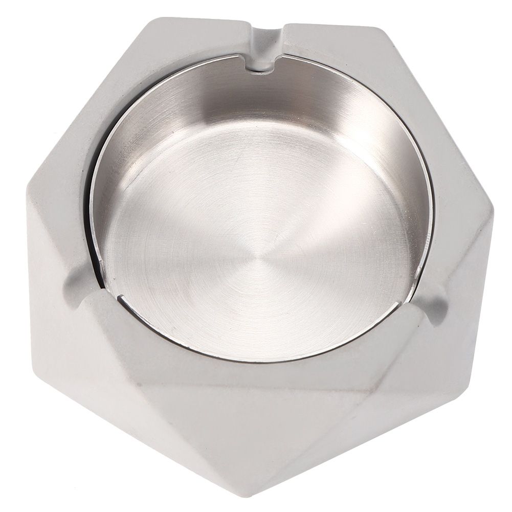 Nordic Style Geometric Cement Ashtray Cigarette Ashes Tray Holder for Home view 4