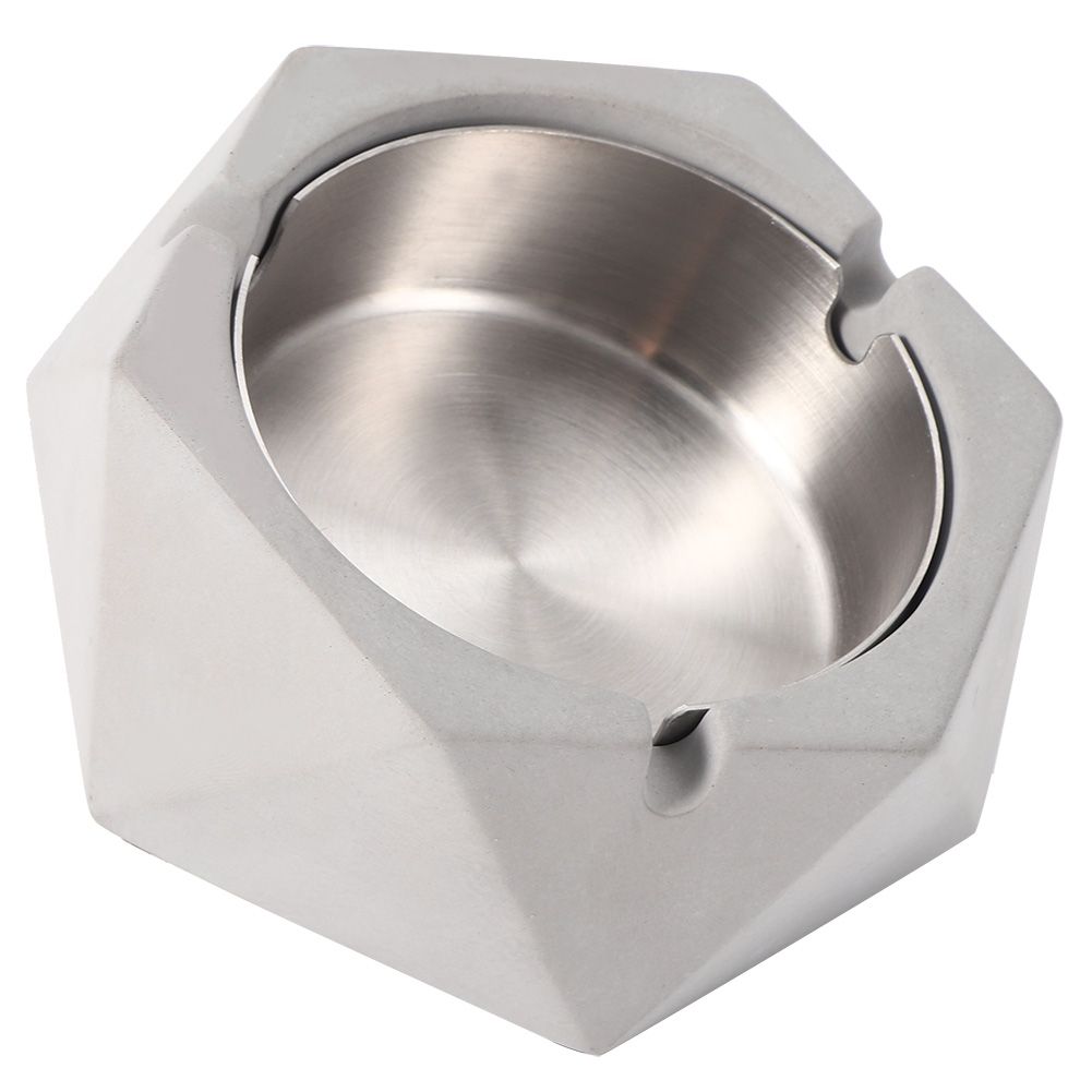 Nordic Style Geometric Cement Ashtray Cigarette Ashes Tray Holder for Home view 6